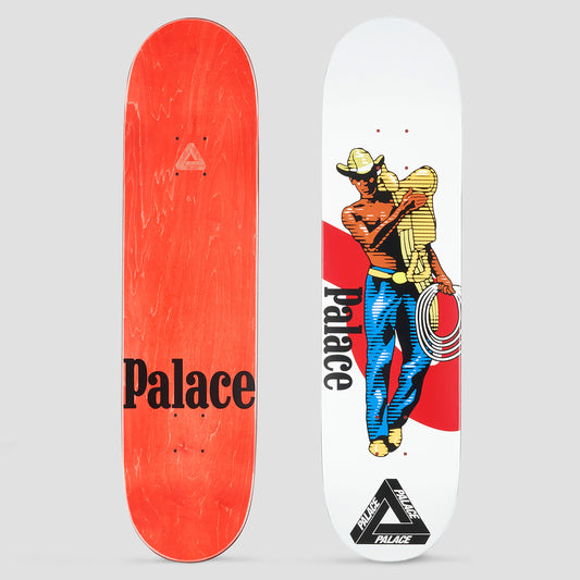 Palace 8.1 Saves Skateboard Deck White