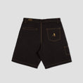 Load image into Gallery viewer, PassPort Diggers Club Shorts Tar / Gold Stitch
