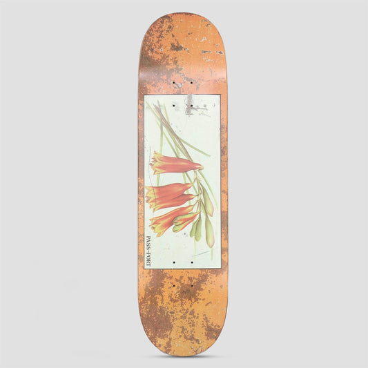 Passport 8.25 Bells Tin Floral Series Skateboard Deck Yellow