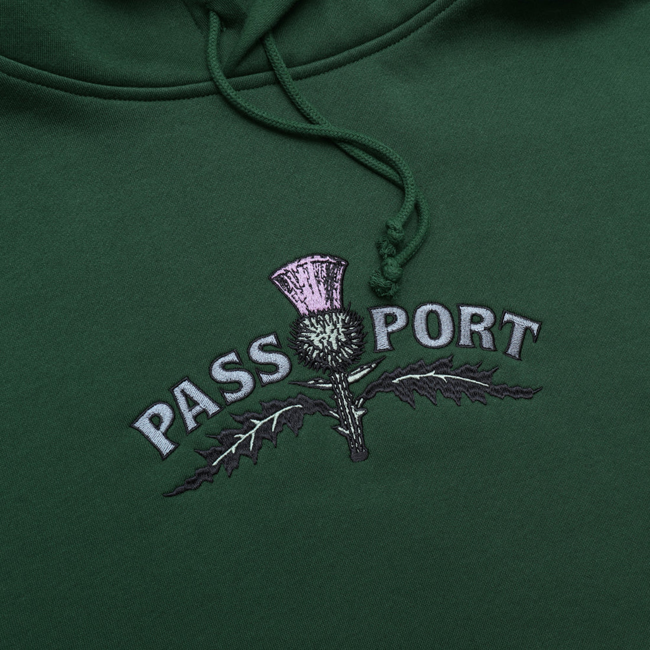 PassPort Thistle Embroidery Hood Forest Green