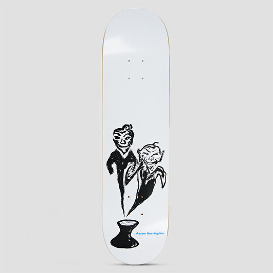 Polar 8.25 Aaron Herrington Pot Demons White Skateboard Deck