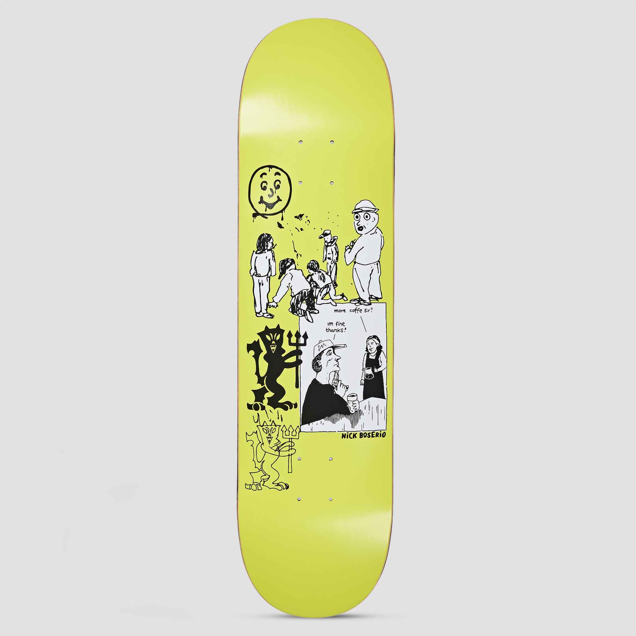 Polar 8.25 Nick Boserio Year 2020 Skateboard Deck Moss Green