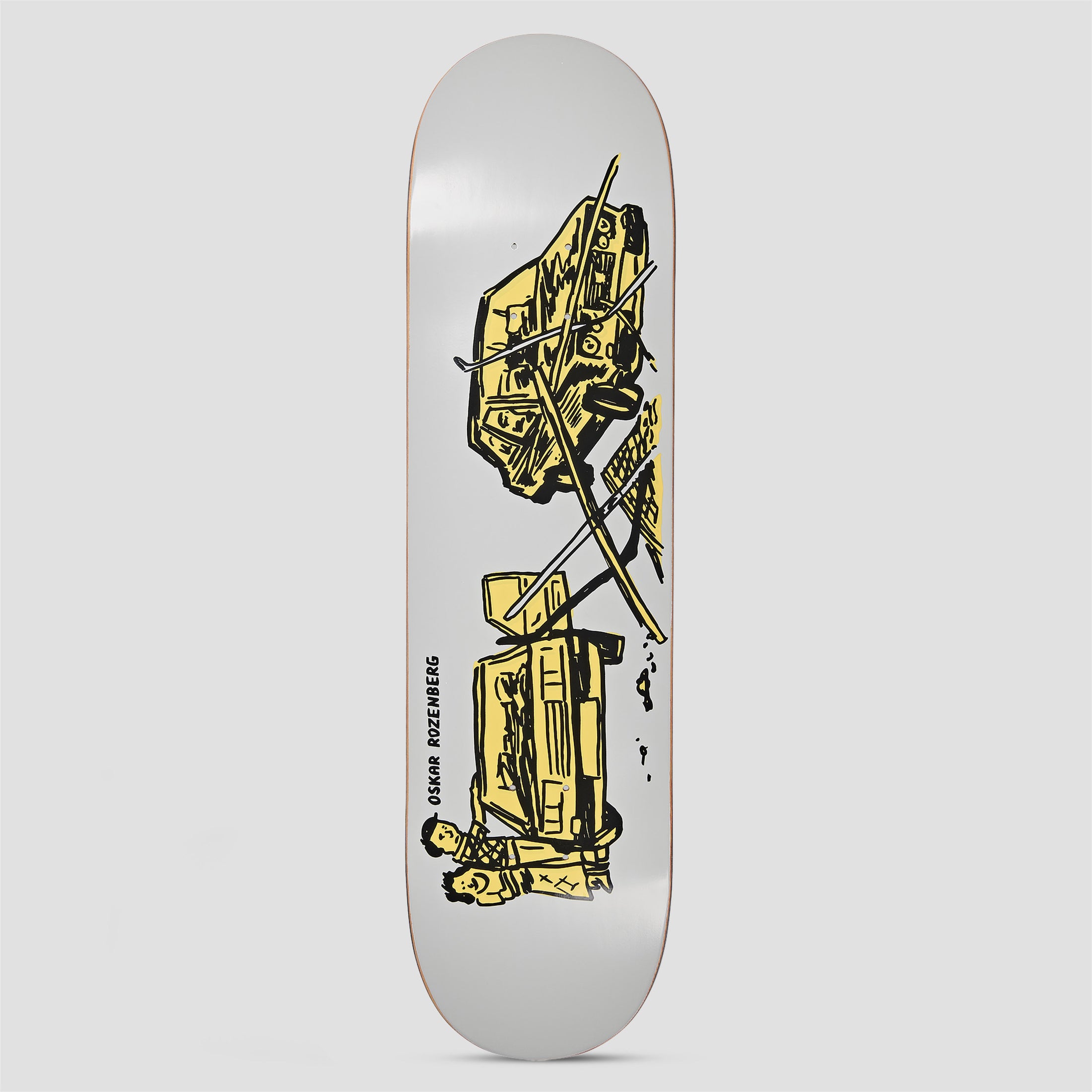 Polar 7.875 Oskar Rozenberg Drivers License Skateboard Deck Grey