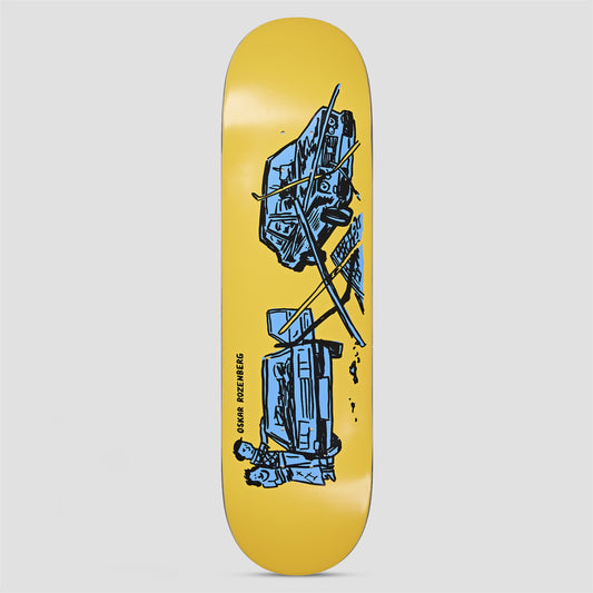 Polar 8.375 Oskar Rozenberg Drivers License Skateboard Deck Yellow