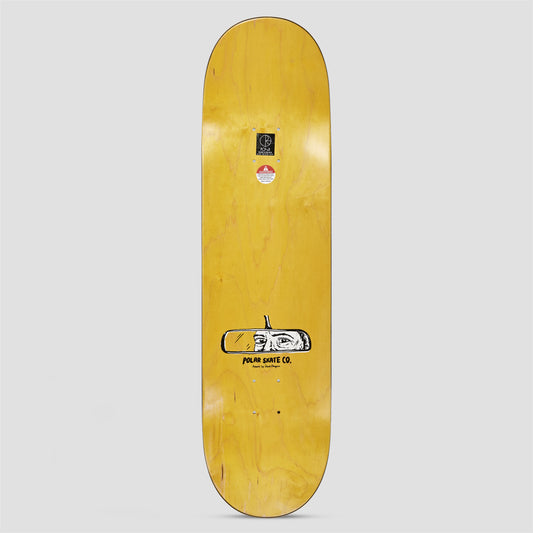 Polar 8.375 Oskar Rozenberg Drivers License Skateboard Deck Yellow