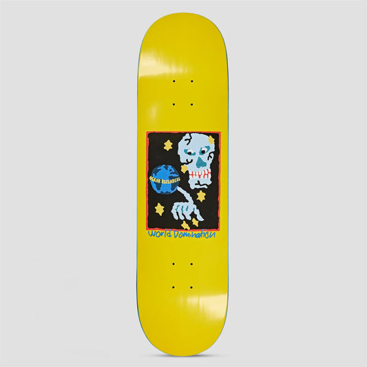 Polar 8.375 Oskar Rozenberg World Domination Yellow Skateboard Deck