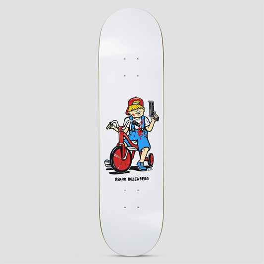 Polar 8.5 Oskar Rozenberg Tricycle Skateboard Deck White