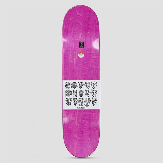 Polar 8.5 Shin Sanbongi Faces Blue  Skateboard Deck