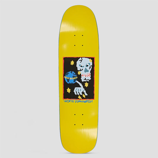 Polar 8.625 P9 Shape Oskar Rozenberg World Domination Yellow Skateboard Deck