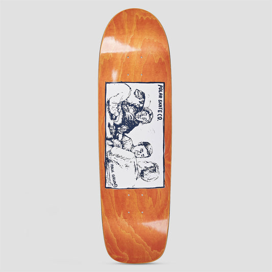 Polar 8.75 Surf Jr Paul Grund Cold Streak Skateboard Deck Orange