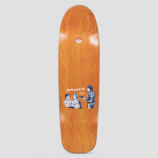 Polar 8.75 Surf Jr Paul Grund Cold Streak Skateboard Deck Orange