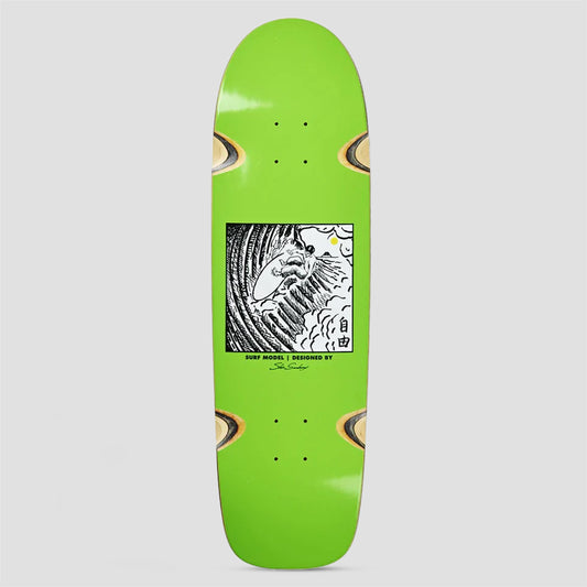 Polar 9 Surf Sr Shin Sanbongi Freedom Lime Wheel Wells Skateboard Deck