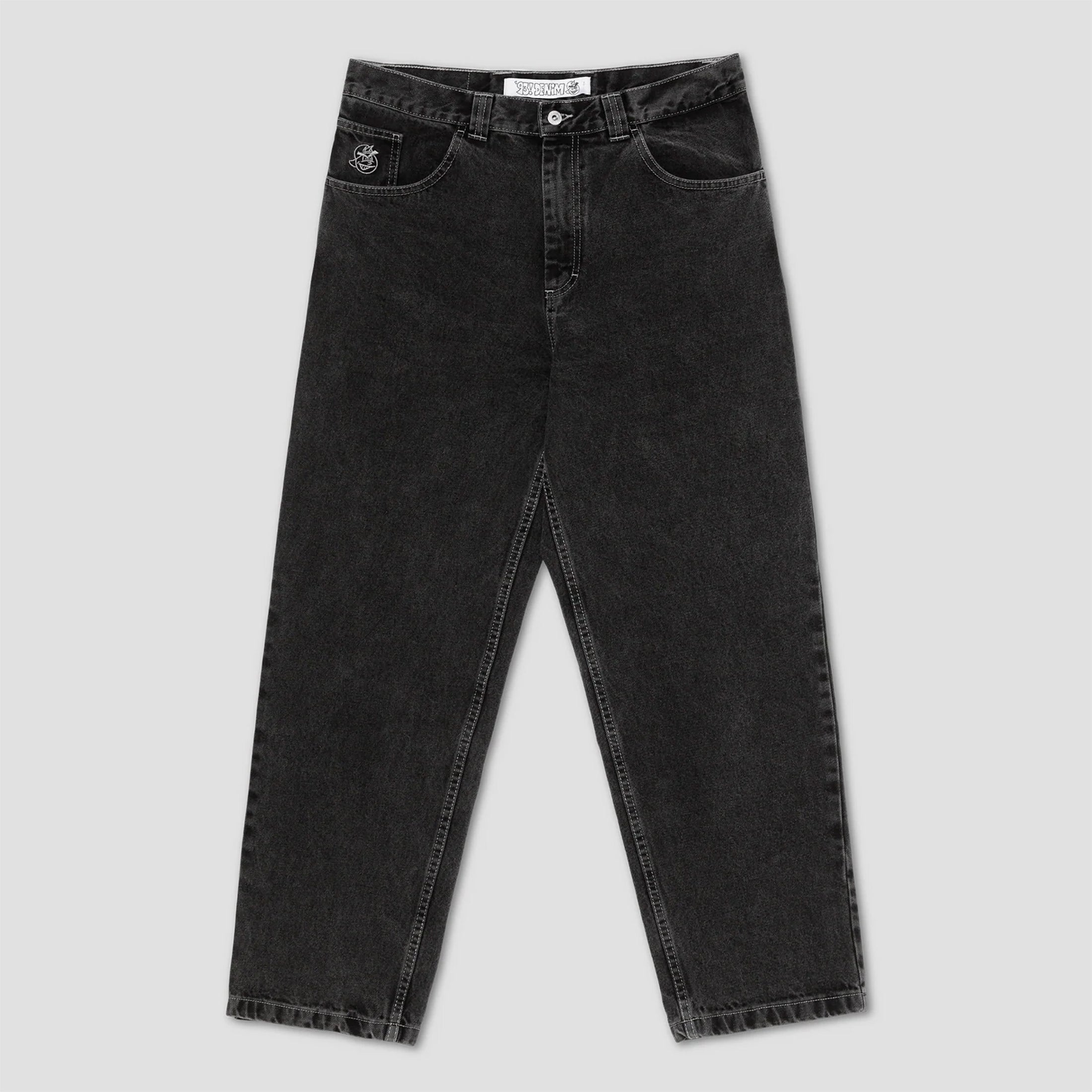 Polar 93 Denim Pants Silver Black