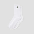 Load image into Gallery viewer, Polar Rib Socks No Comply White / Green
