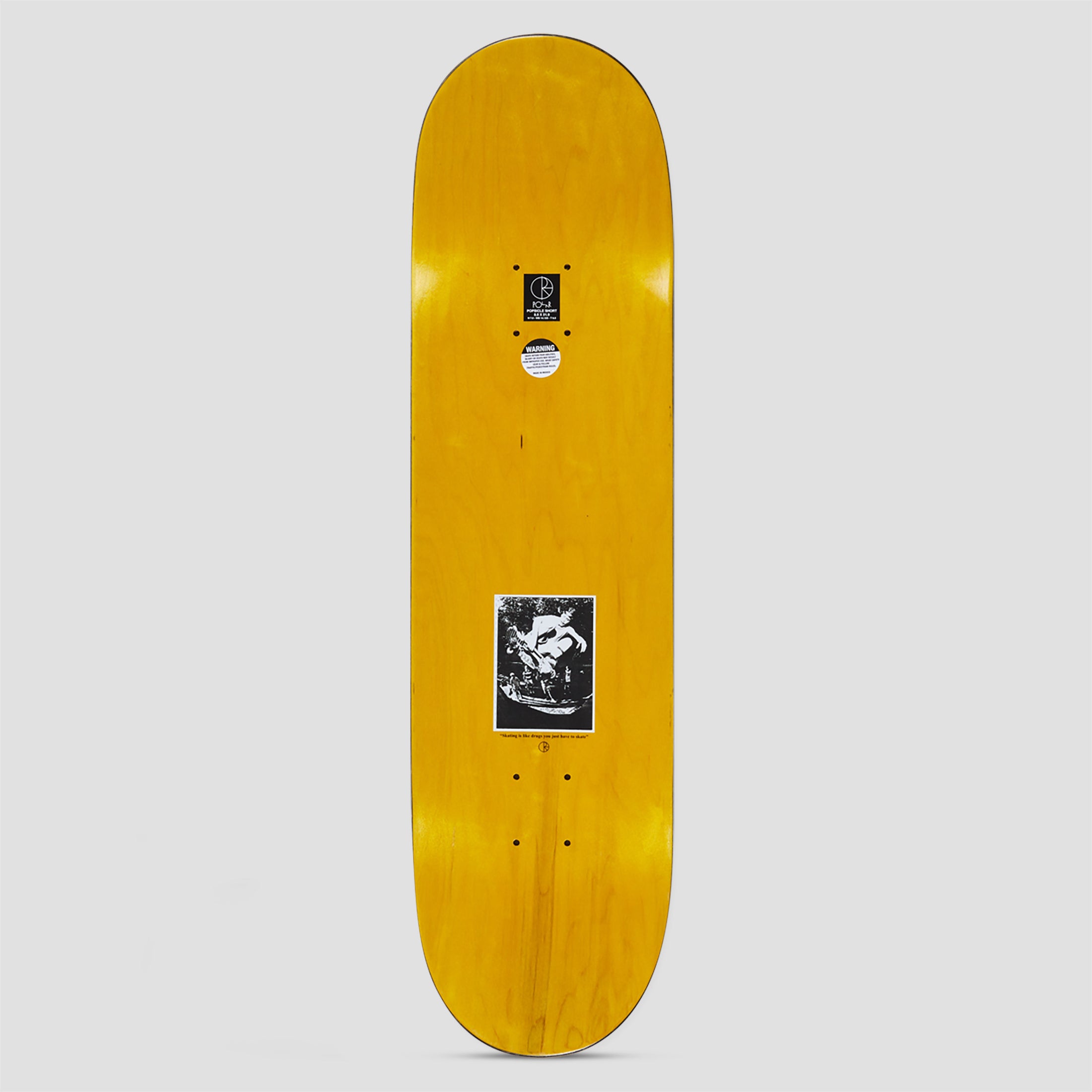 Polar 8.5 Short David Stenstrom Tape and Panther Skateboard Deck