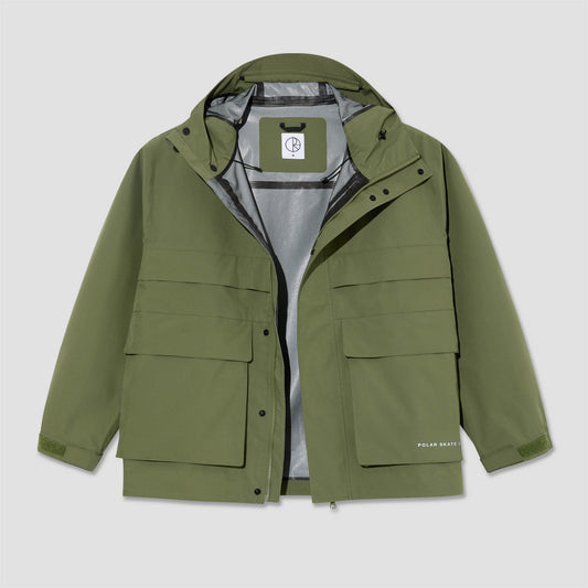 Polar Cargo Shell Jacket Moss Green