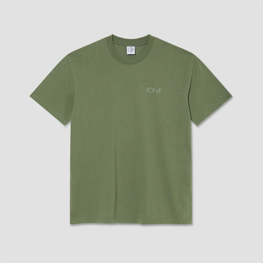 Polar Contrast Stroke Logo T-Shirt Moss Green