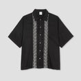 Load image into Gallery viewer, Polar Skate Co Bowling Shirt Double P Black / White
