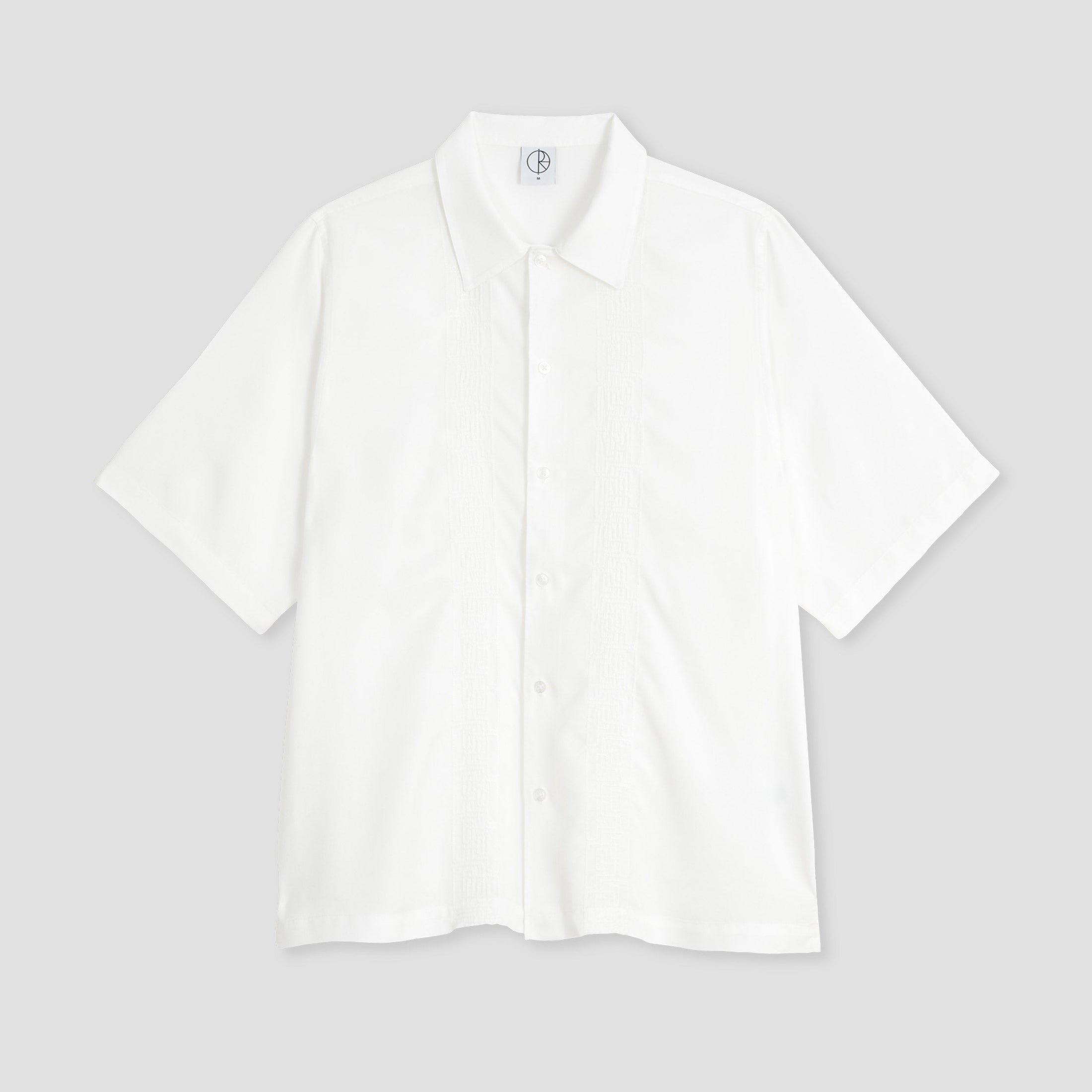 Polar Skate Co Bowling Shirt Double P Cloud White