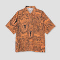 Load image into Gallery viewer, Polar Skate Co Bowling Shirt Exist Orange
