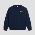 Load image into Gallery viewer, Polar Skate Co Dave Crewneck Dreams Dark Blue
