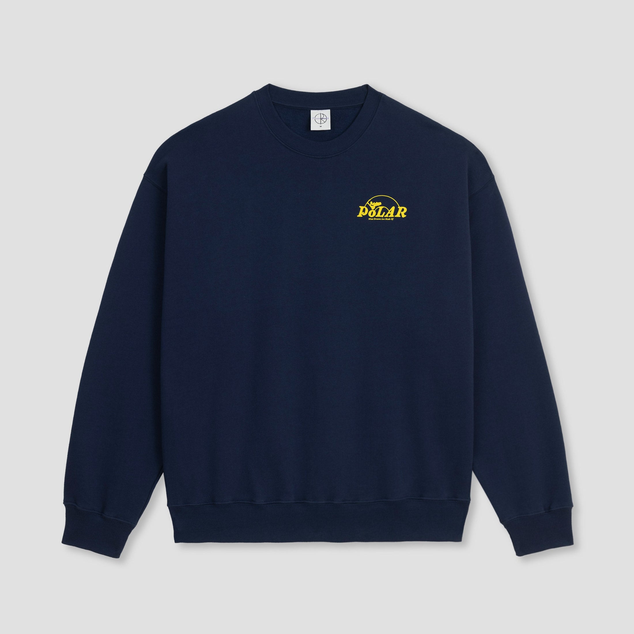 Polar Skate Co Dave Crewneck Dreams Dark Blue