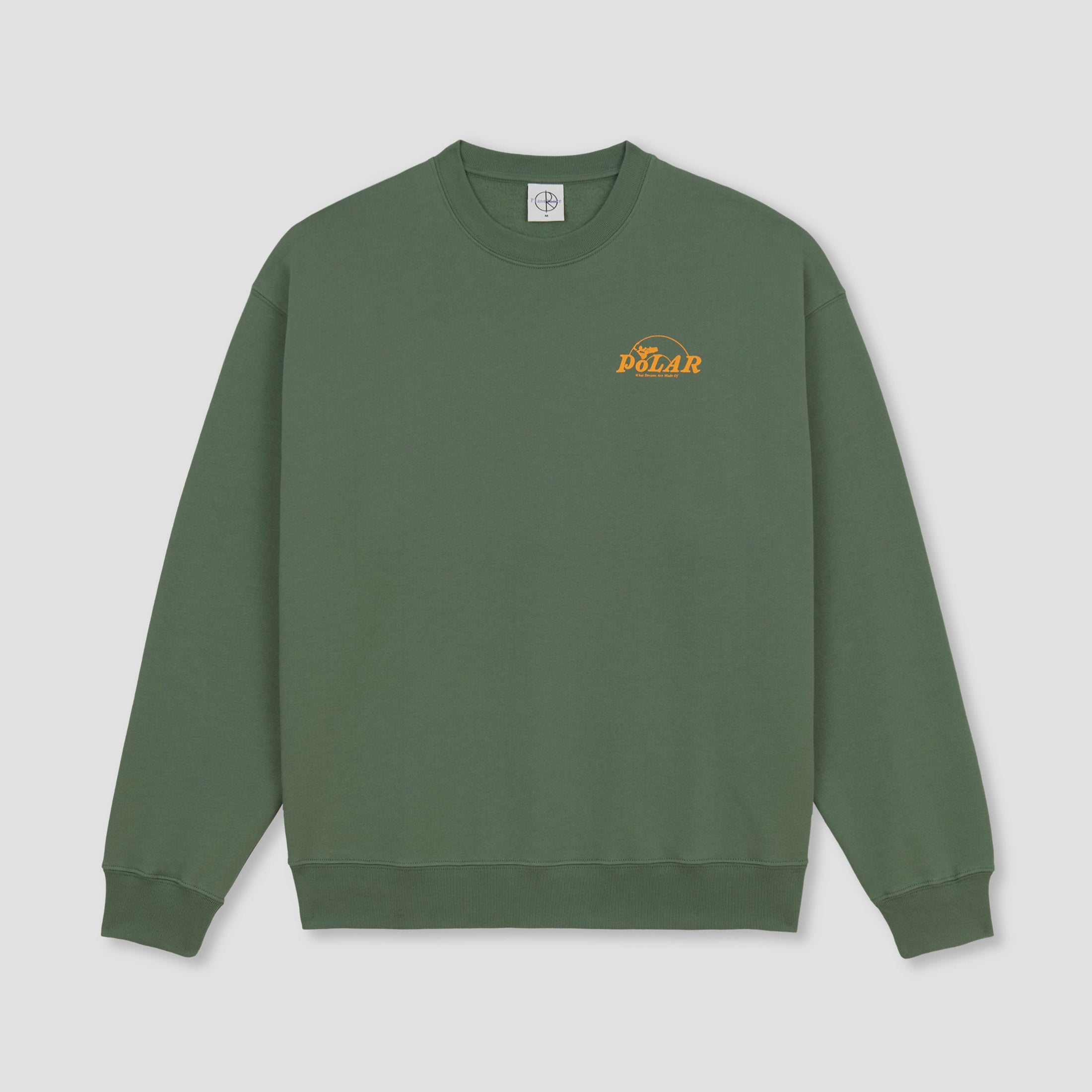 Polar Skate Co Dave Crewneck Dreams Jade Green