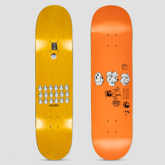 Polar 8.5 Dane Brady Mia Skateboard Deck Orange