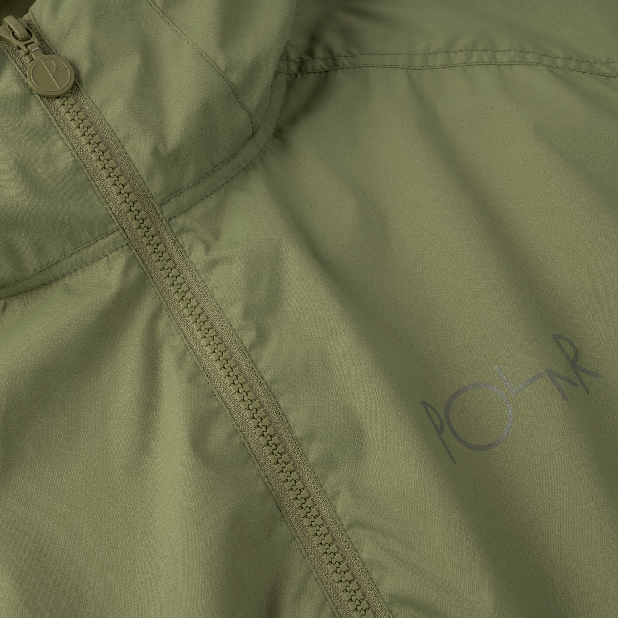 Polar Skate Co Packable Anorak Jacket Dirty Green