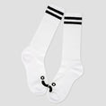 Load image into Gallery viewer, Polar Happy Sad Socks Long White

