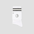 Load image into Gallery viewer, Polar Skate Co Rib Socks Stripe White / Black
