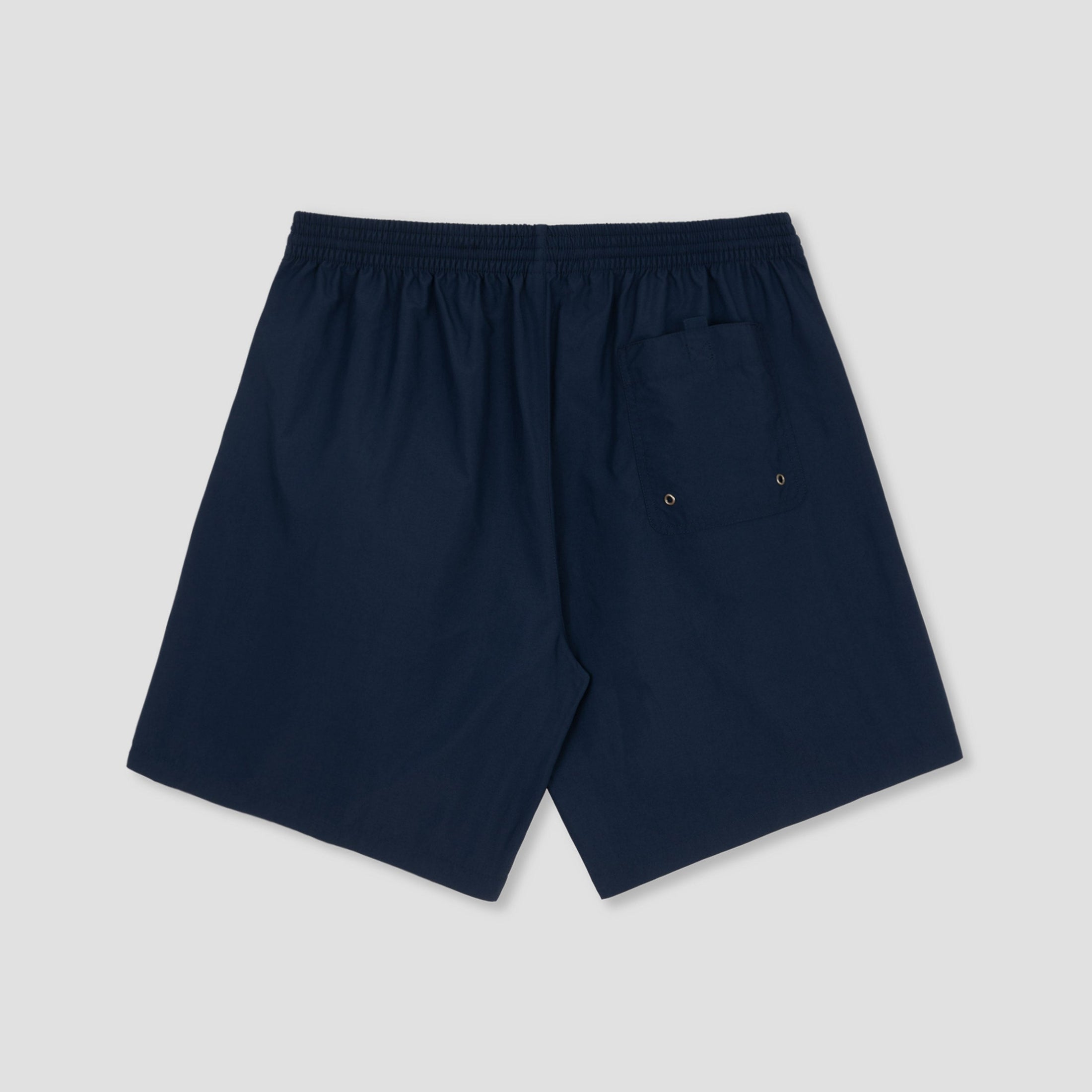 Polar Skate Co Swim Shorts Square Stripe Navy / Orange