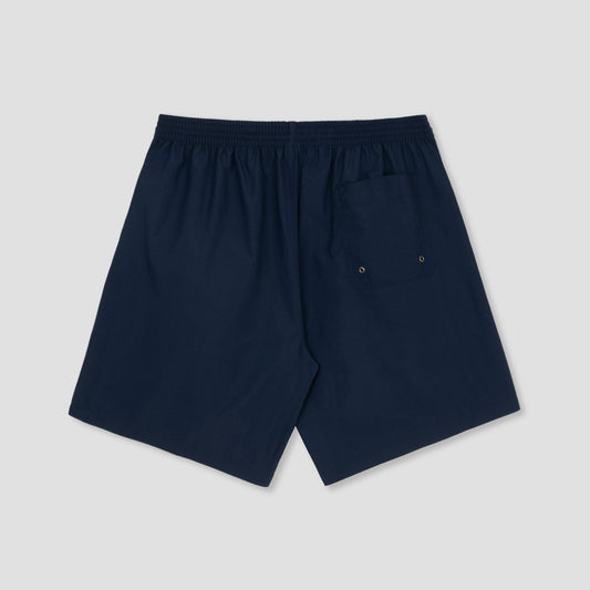 Polar Skate Co Swim Shorts Square Stripe Navy / Orange