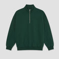 Load image into Gallery viewer, Polar Frankie Half Zip Sweater Crew Dark Emerald
