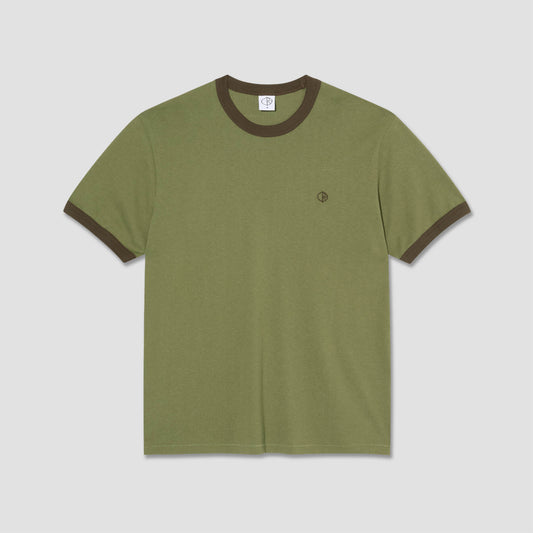 Polar Ringer T-Shirt Army Green / Brown