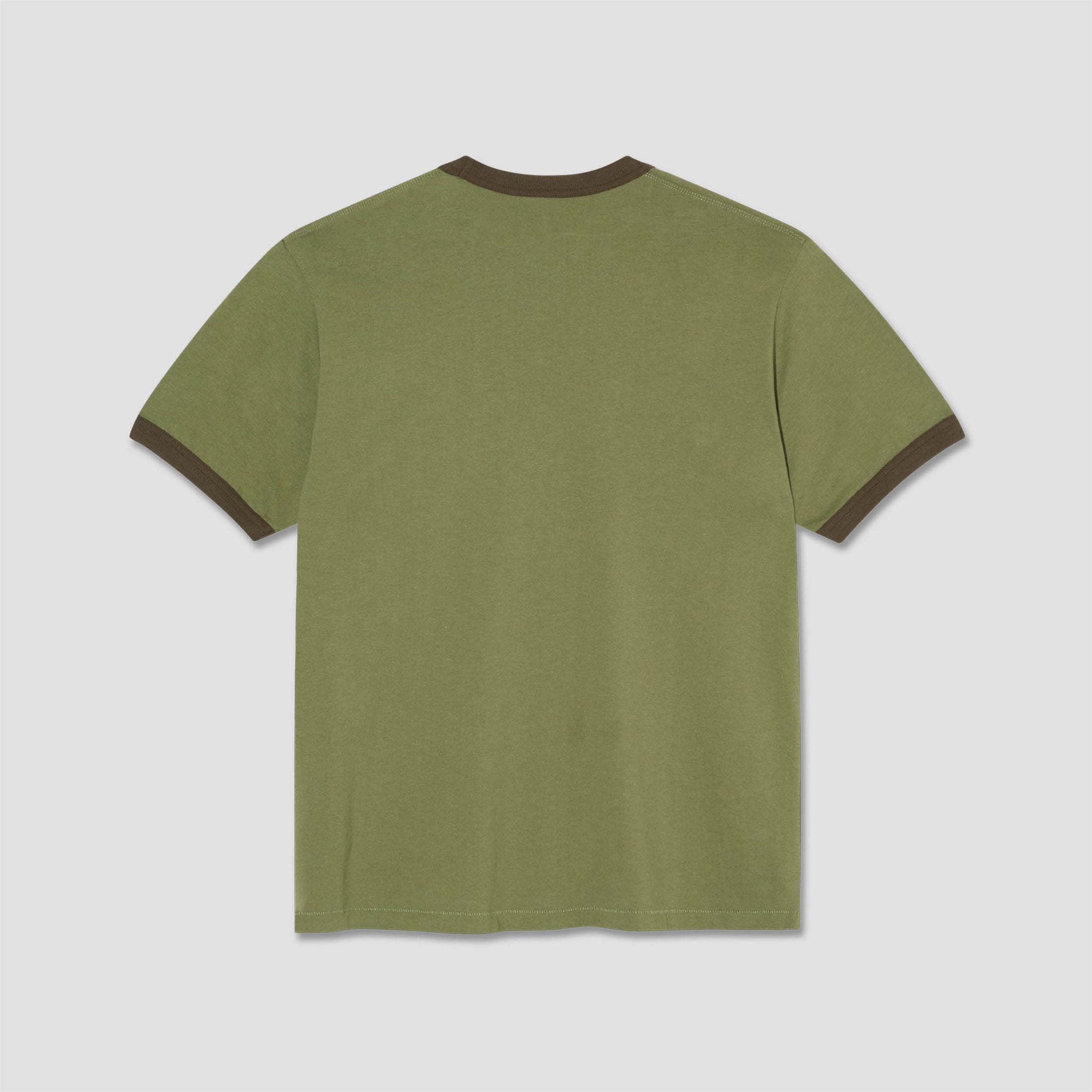 Polar Ringer T-Shirt Army Green / Brown