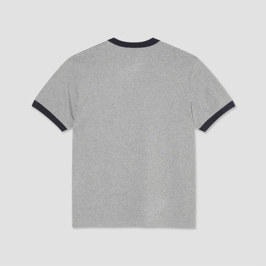 Polar Ringer T-Shirt Heather Grey / Navy