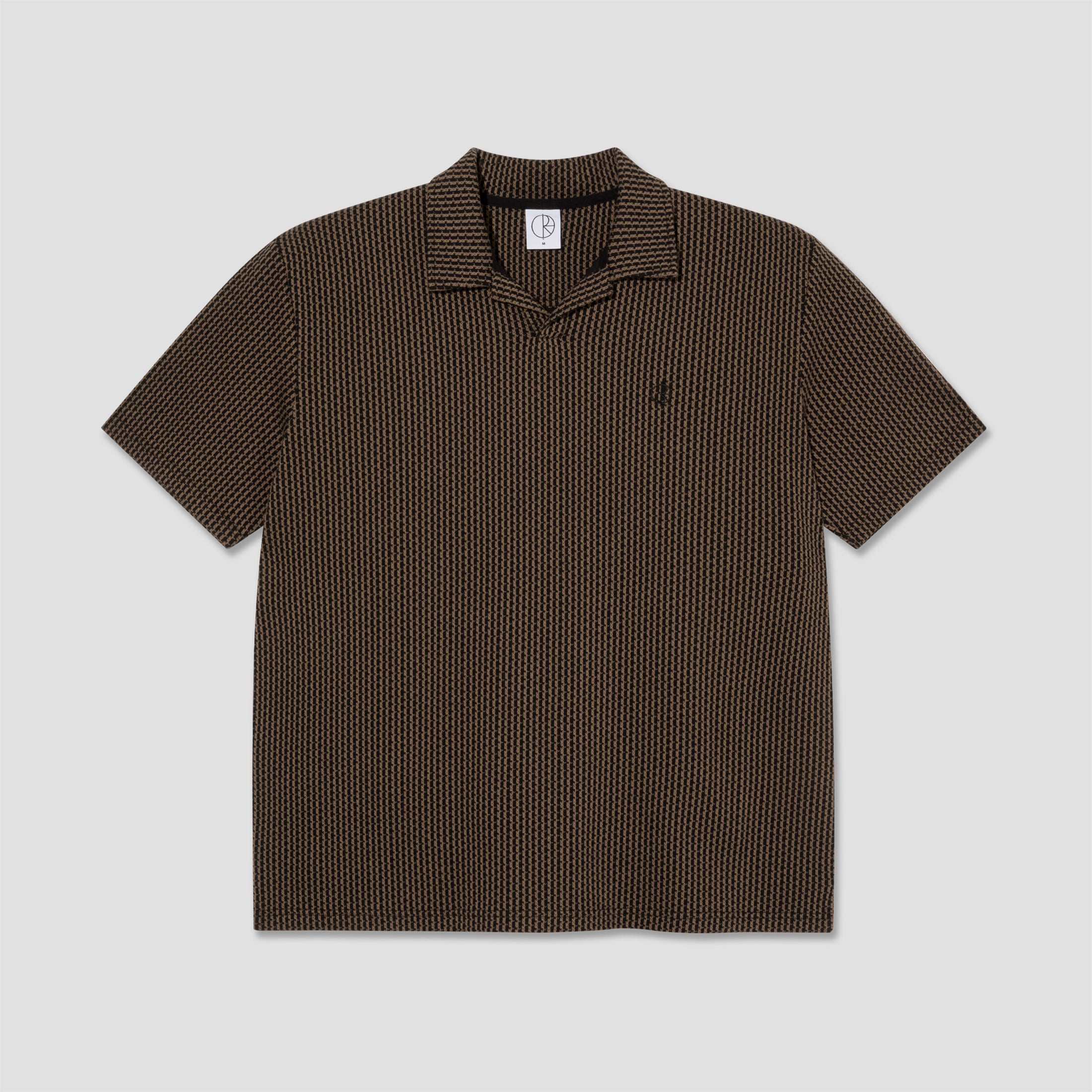 Polar Serge Polo Shirt Bouclé Brass / Black