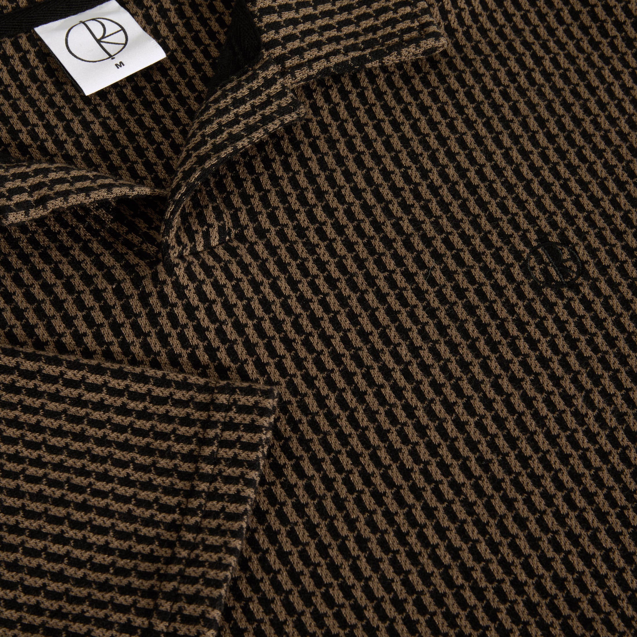 Polar Serge Polo Shirt Bouclé Brass / Black