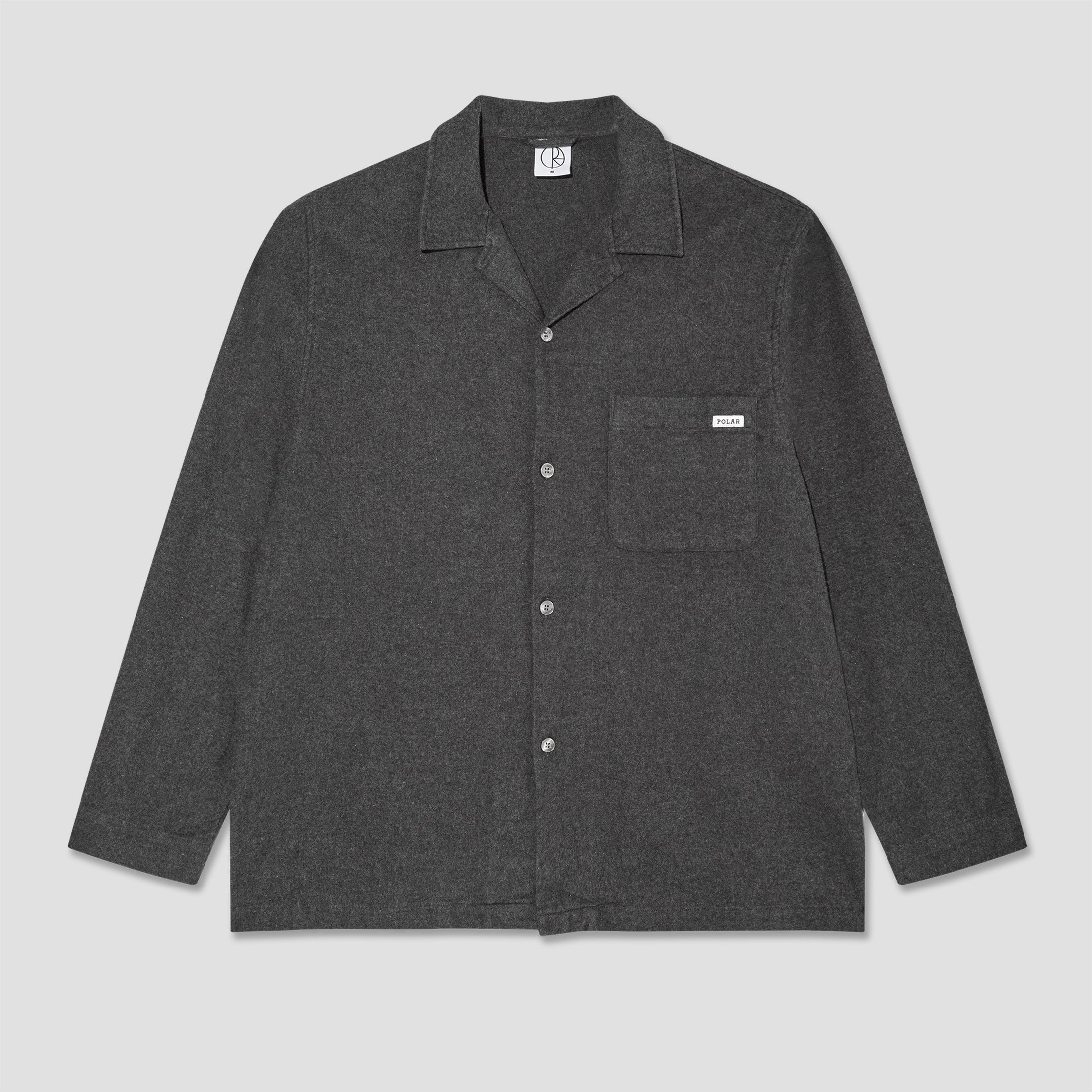 Polar Tony Longsleeve Shirt Flannel Dark Grey