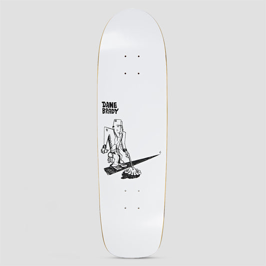 Polar Surf Jr Dane Brady Mopping White Skateboard Deck