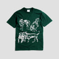 Load image into Gallery viewer, Skateboard Cafe Pooch T-Shirt Forest Green

