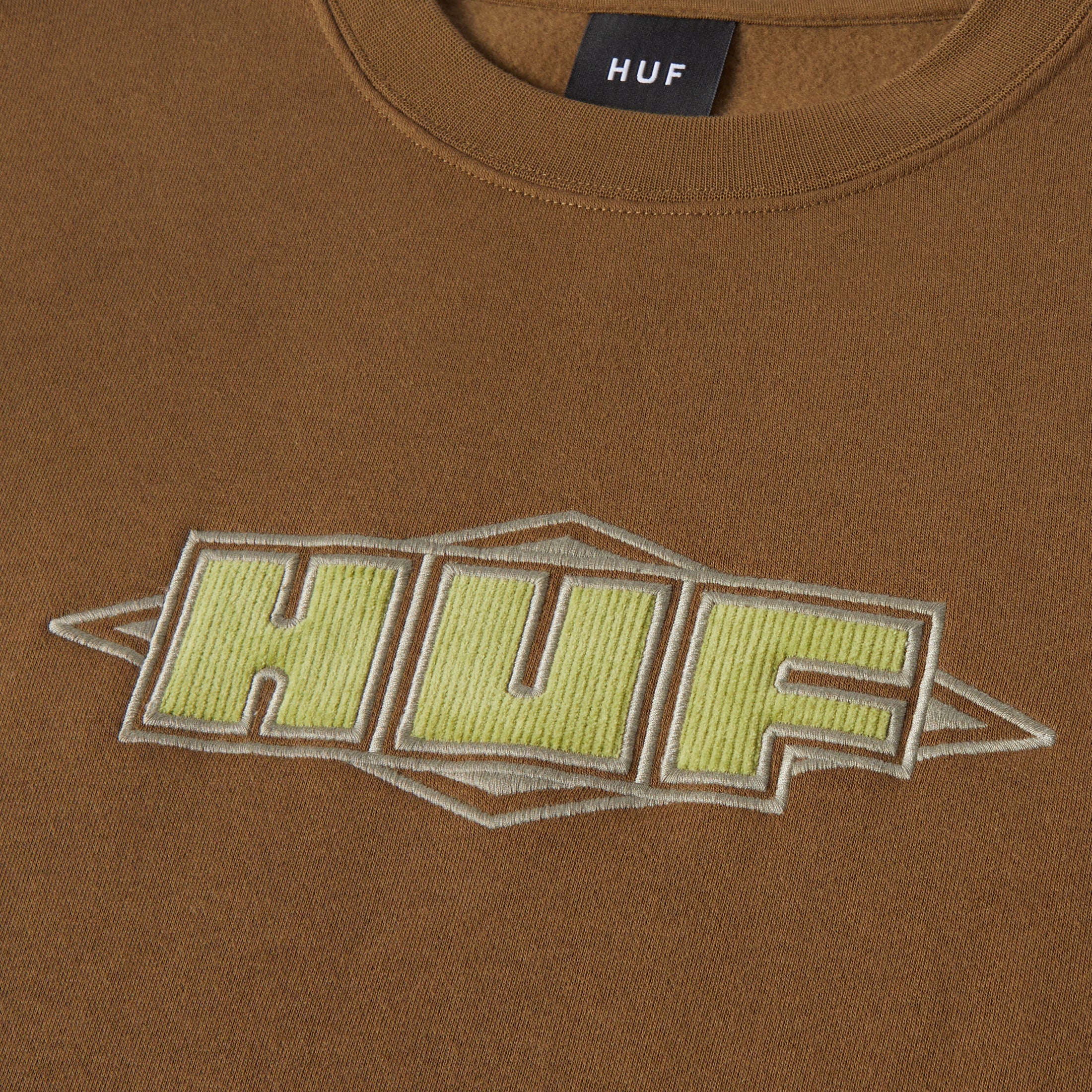 HUF Quality Crewneck Mud