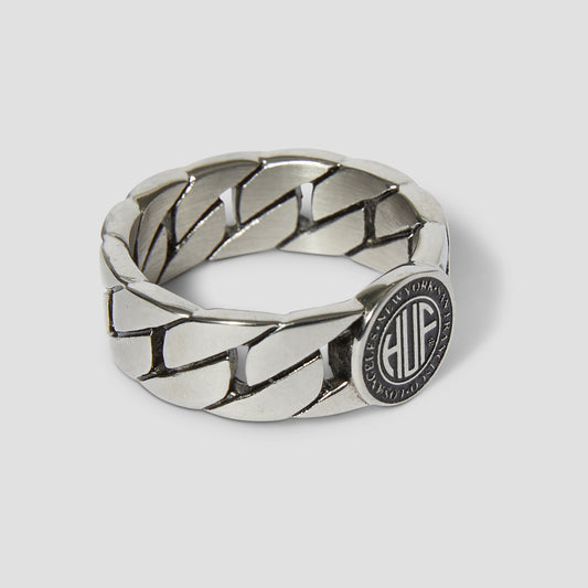 HUF Regional Cuban Link Ring Silver