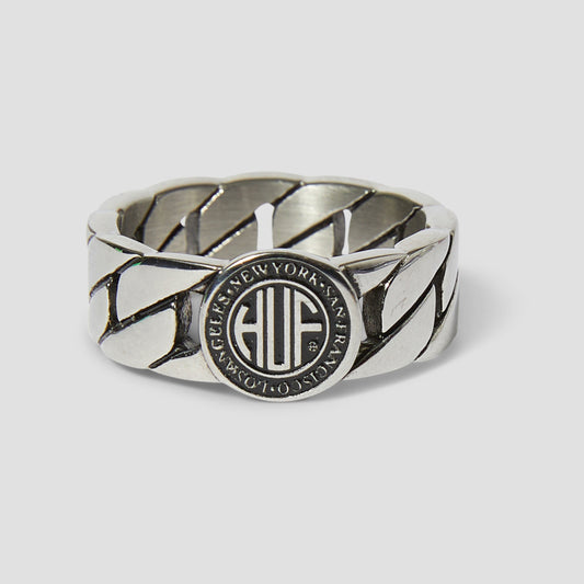 HUF Regional Cuban Link Ring Silver