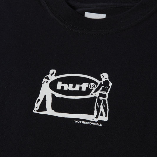 HUF Relocation Shortsleeve T-Shirt Black