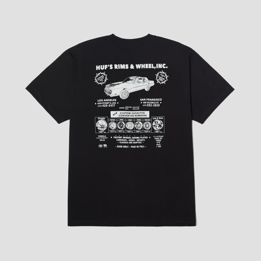 HUF Rim & Wheel Inc Shortsleeve T-Shirt Black