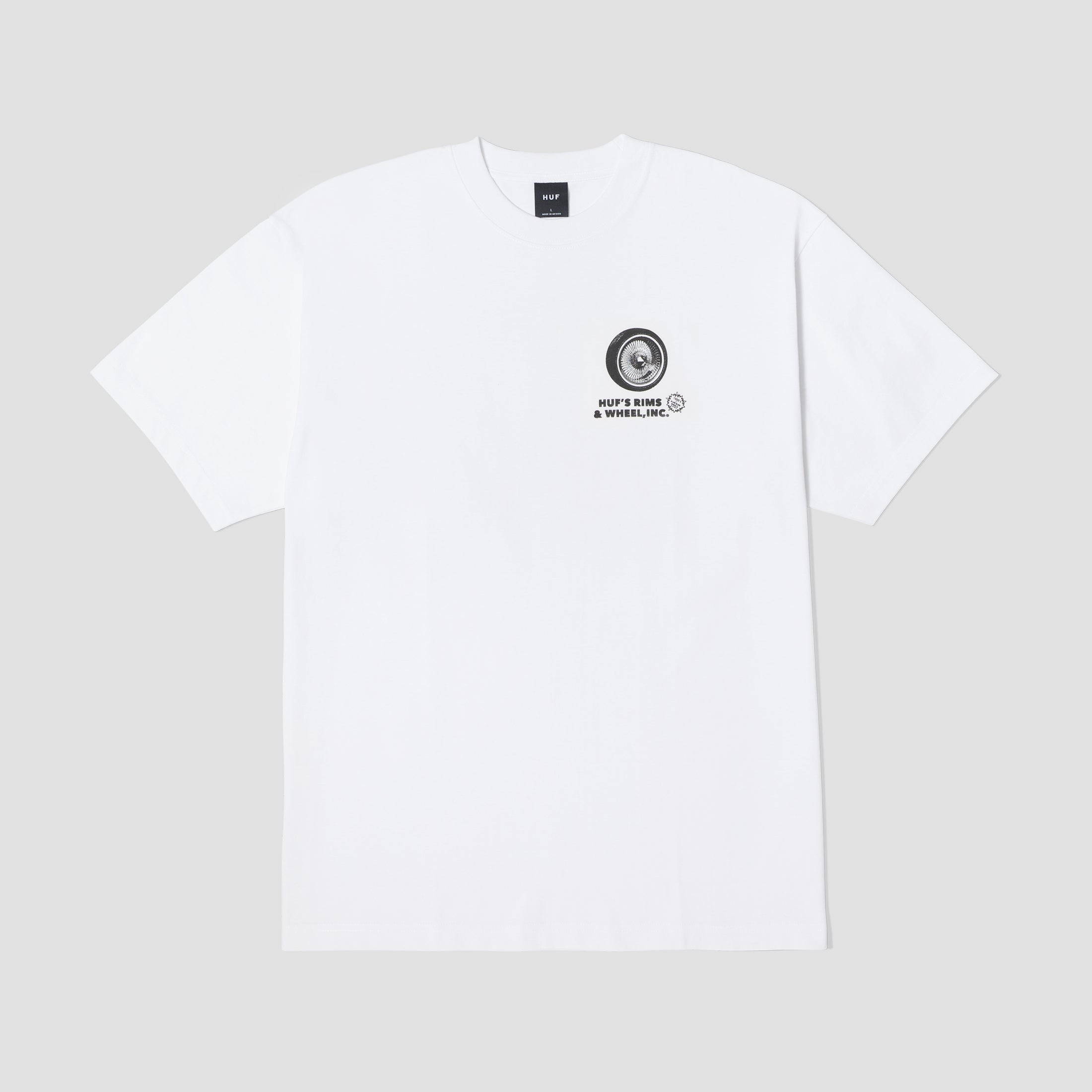 HUF Rim & Wheel Inc Shortsleeve T-Shirt White