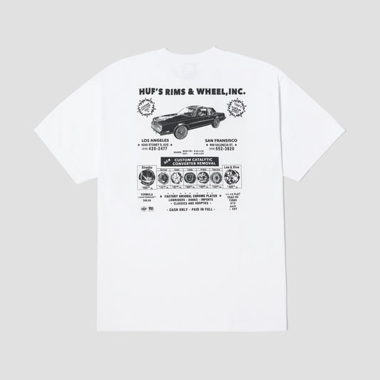 HUF Rim & Wheel Inc Shortsleeve T-Shirt White