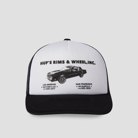 HUF Rim & Wheels Trucker Cap Black